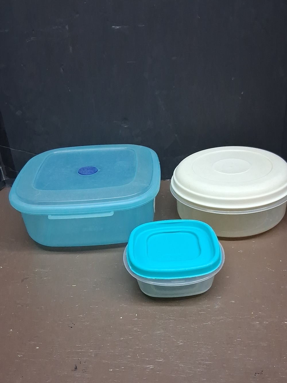 Vintage 3 pc. set Rubbermaid‎ & Sanremo plastic saver bowls